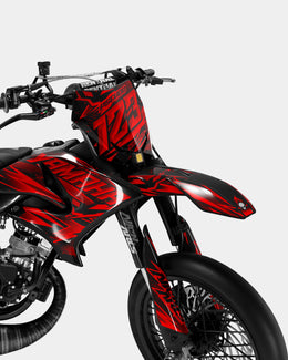MIROIR - Kit deco YAMAHA DT 50cc - Rouge — vue 2