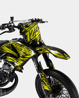 MIROIR - Kit deco YAMAHA DT 50cc - Jaune — vue 2