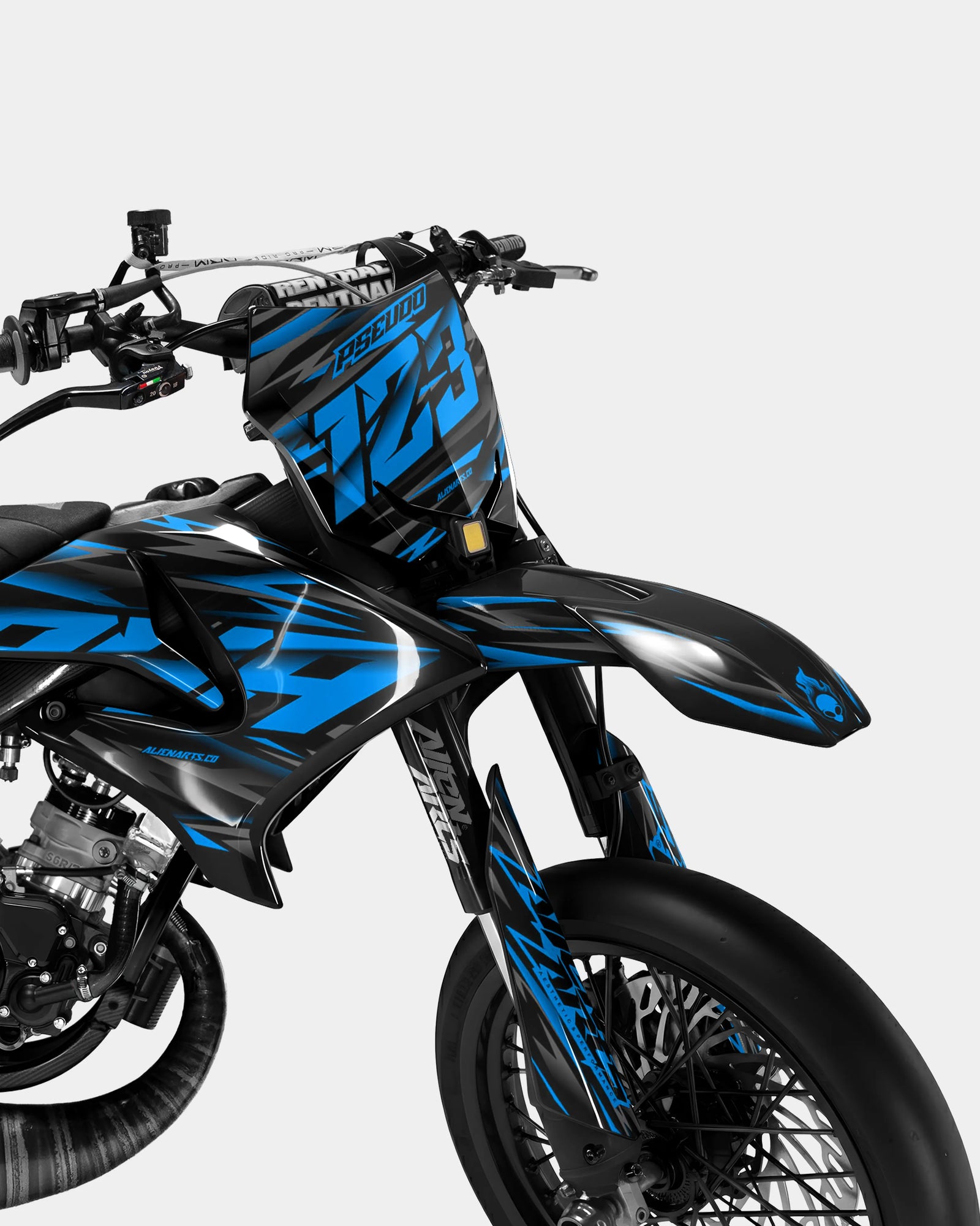 NOVUM - Dekorationsset YAMAHA DT 50cc - Blau