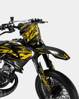NOVUM - Kit deco YAMAHA DT 50cc - Jaune foncé — vue 2