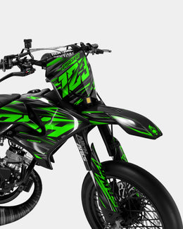 NOVUM - Kit deco YAMAHA DT 50cc - Vert — vue 2