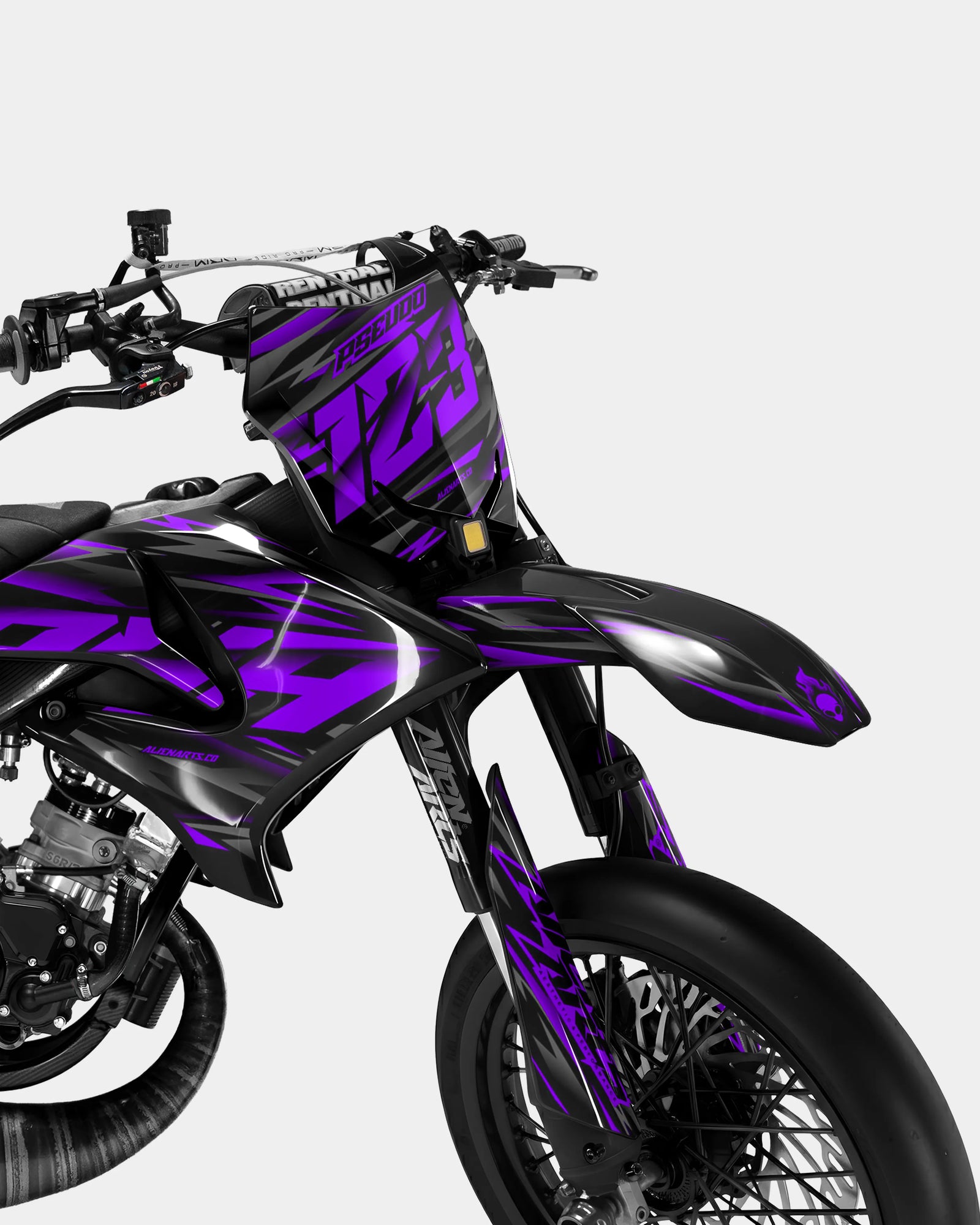 NOVUM - YAMAHA DT 50cc Decal Kit - Purple