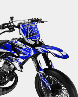 ONYX - Kit deco YAMAHA DT 50cc - Bleu foncé — vue 2