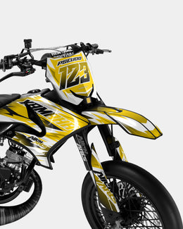 ONYX - Kit deco YAMAHA DT 50cc - Jaune foncé — vue 2