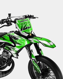 ONYX - Kit deco YAMAHA DT 50cc - Vert — vue 2