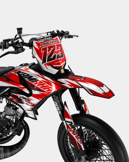 ONYX - Kit deco YAMAHA DT 50cc - Rouge — vue 2