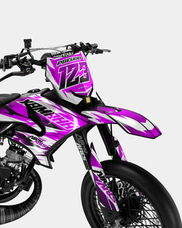 ONYX - Kit deco YAMAHA DT 50cc - Rose — vue 2