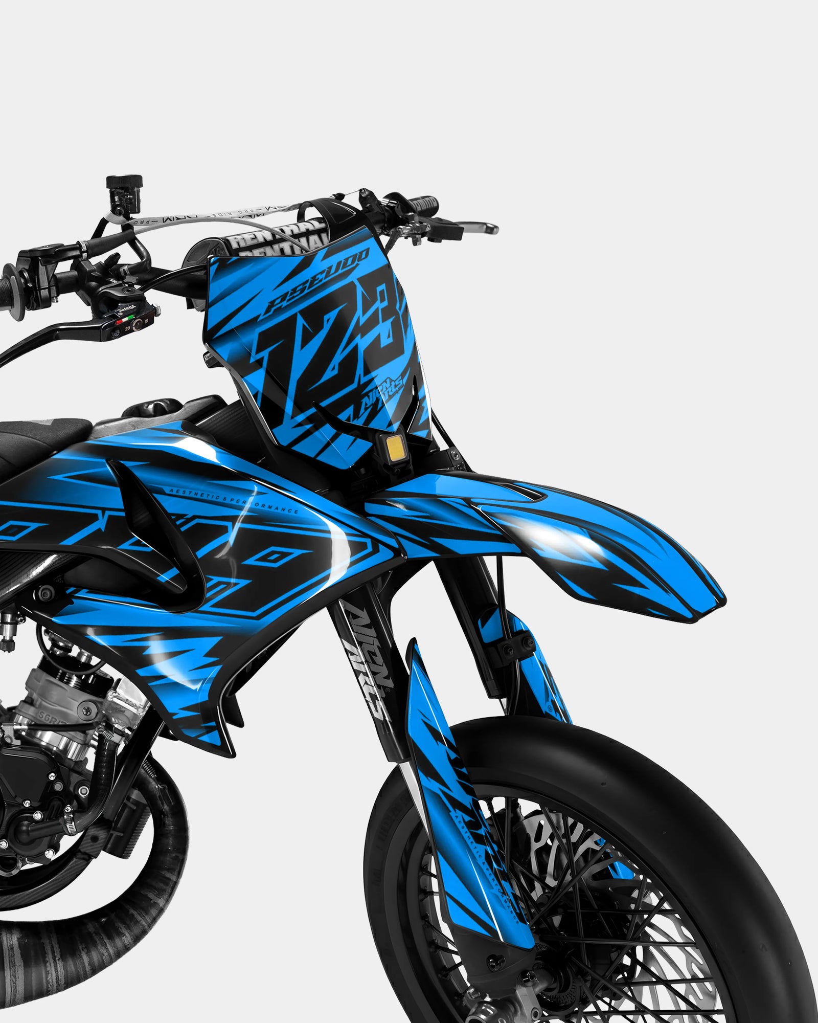 PAENO - Dekorationsset YAMAHA DT 50cc - Blau Grün