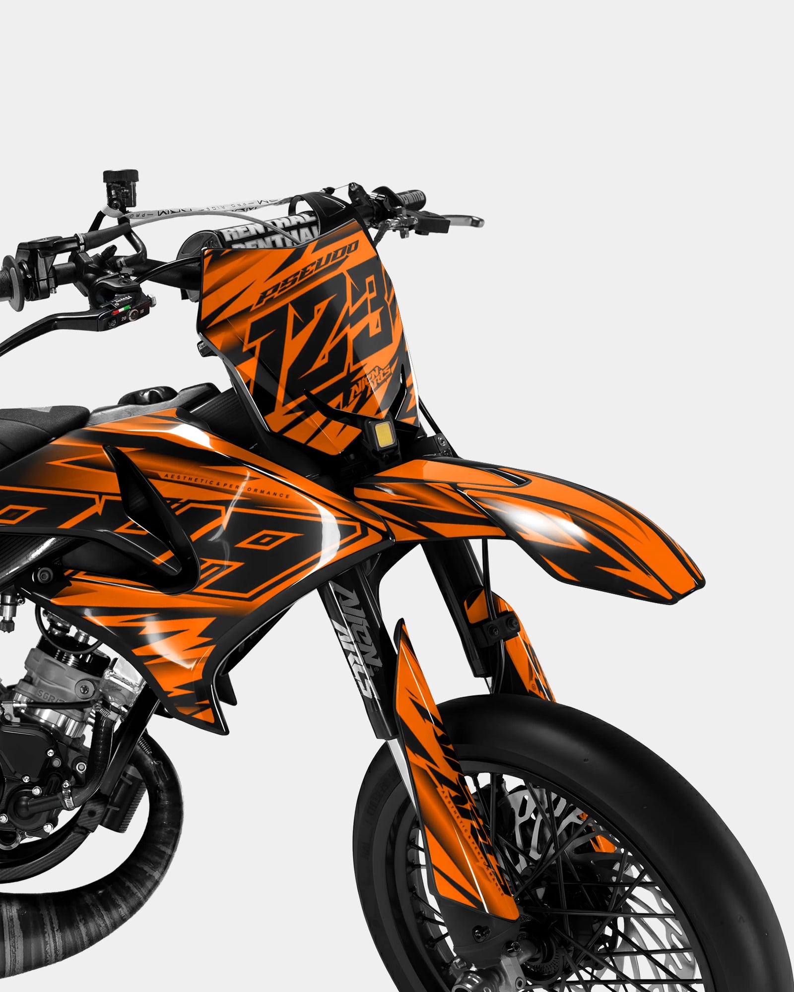 PAENO - Decoratieset YAMAHA DT 50cc - Oranje Paars