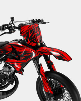PAENO - Kit deco YAMAHA DT 50cc - Rouge Bleu — vue 2