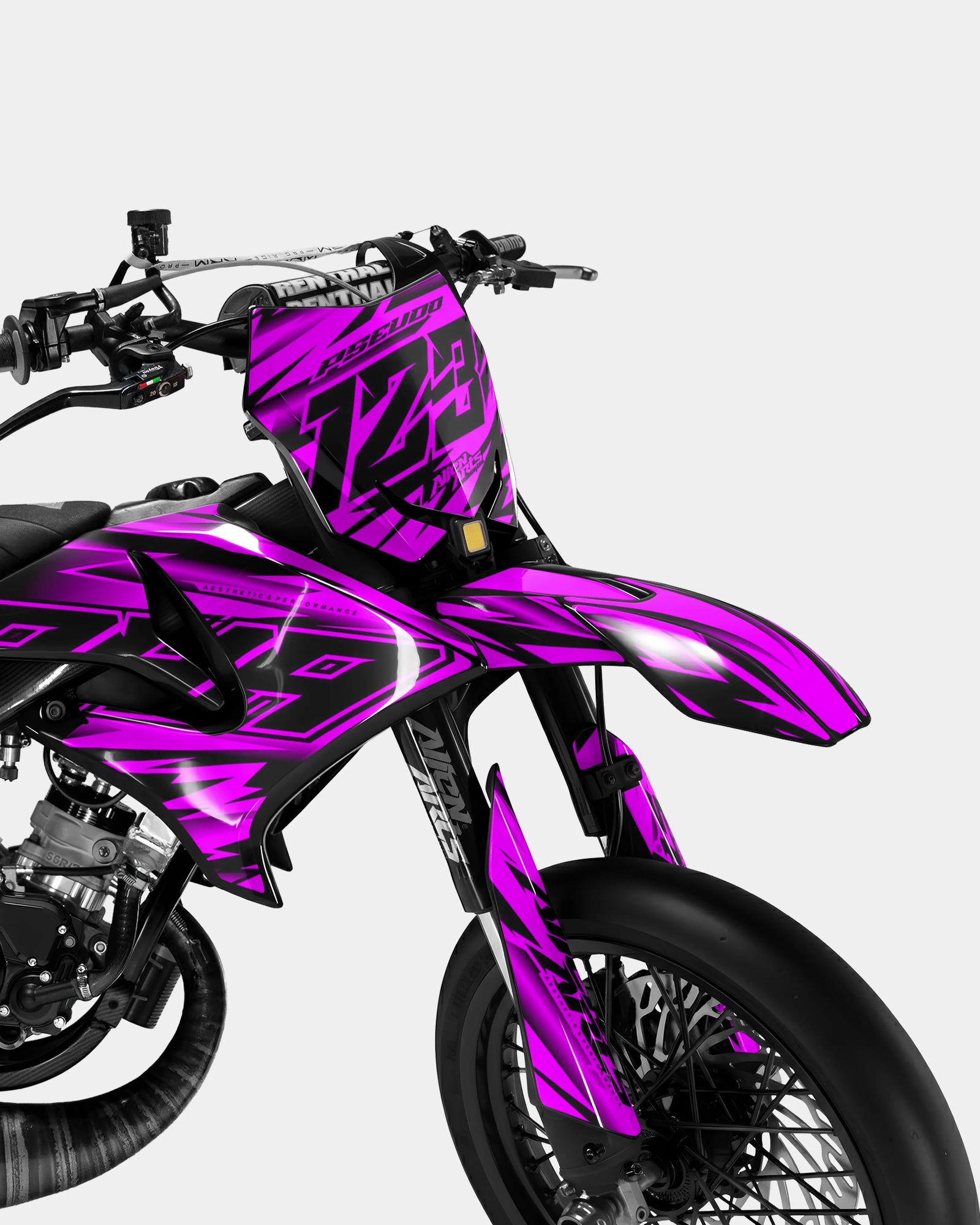 PAENO - Dekorationsset YAMAHA DT 50cc - Rosa Türkis