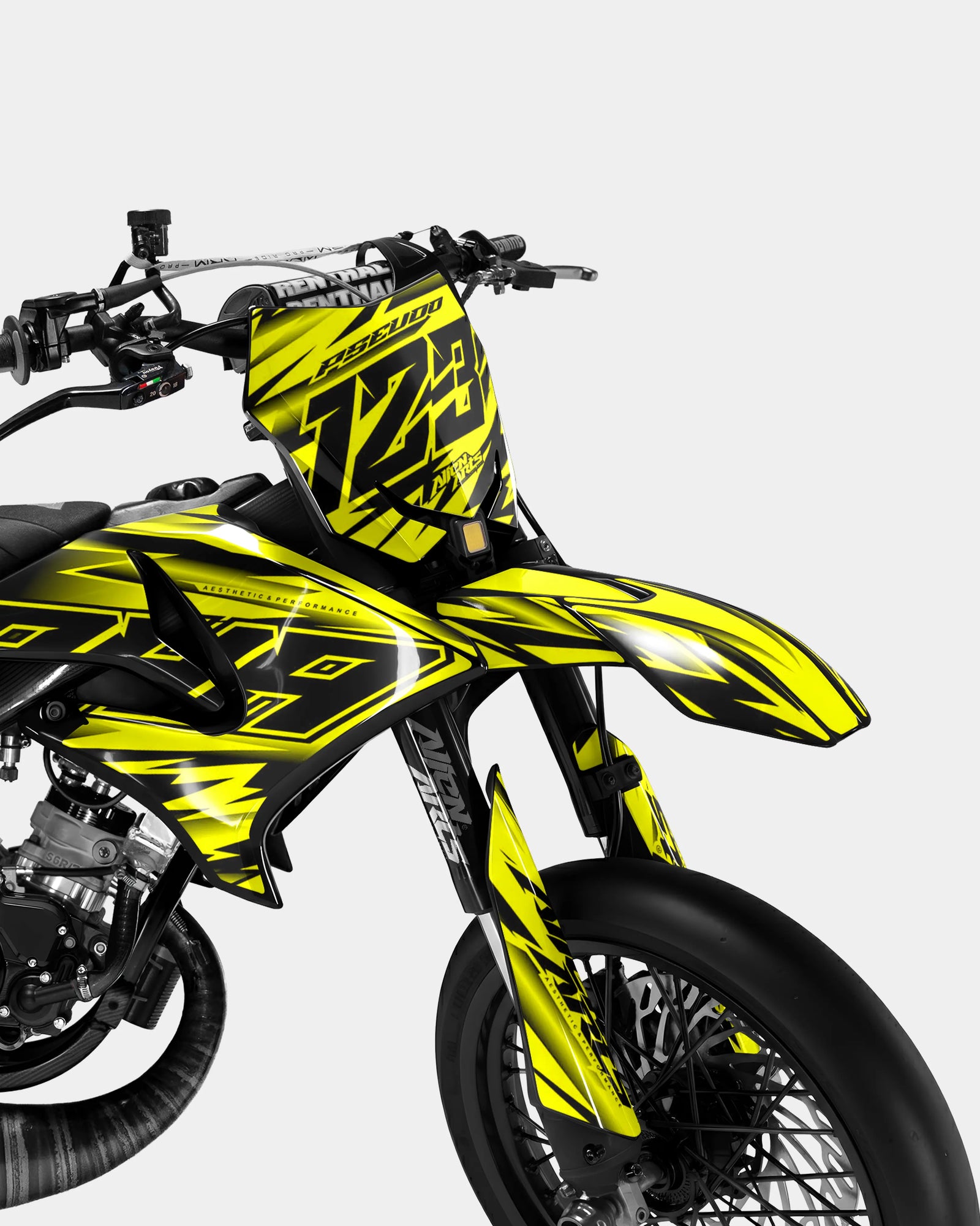 PAENO - Kit decorativo YAMAHA DT 50cc - Amarillo Rosa