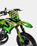 PAVO - Dekorationsset YAMAHA DT 50cc - Gelb Grün