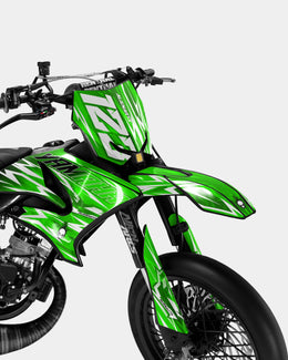 PLUME - Kit deco YAMAHA DT 50cc - Vert — vue 2