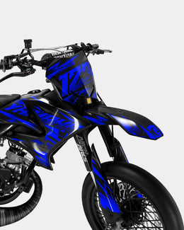 SABLE - Kit deco YAMAHA DT 50cc - Bleu foncé — vue 2