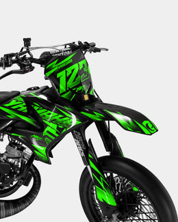 SABLE - Kit deco YAMAHA DT 50cc - Vert — vue 2
