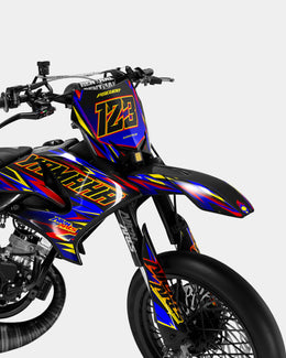SENSO - Kit deco YAMAHA DT 50cc - Rouge Bleu — vue 2