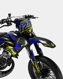 SORAE - Kit deco YAMAHA DT 50cc - Bleu foncé