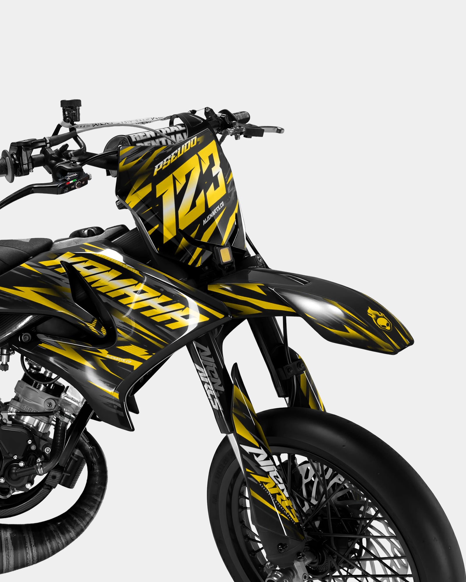 VAGUE - Dekorationsset YAMAHA DT 50cc - Dunkelgelb