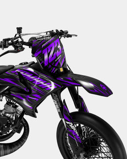 VAGUE - Kit deco YAMAHA DT 50cc - Violet — vue 2