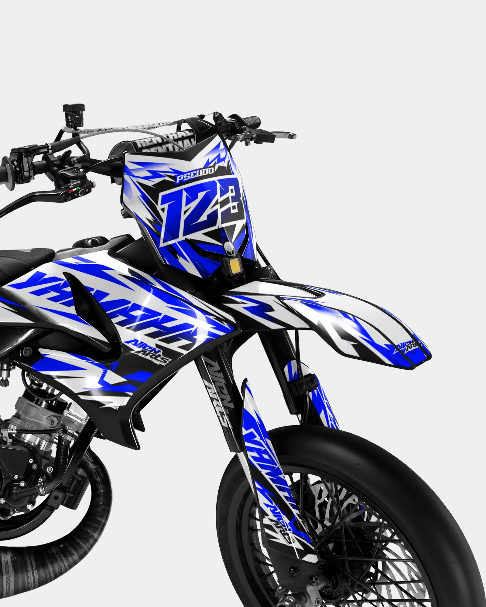 VESTA - Dekorationsset YAMAHA DT 50cc - Dunkelblau