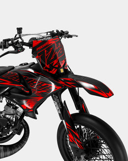 VIREO - Kit deco YAMAHA DT 50cc - Rouge — vue 2