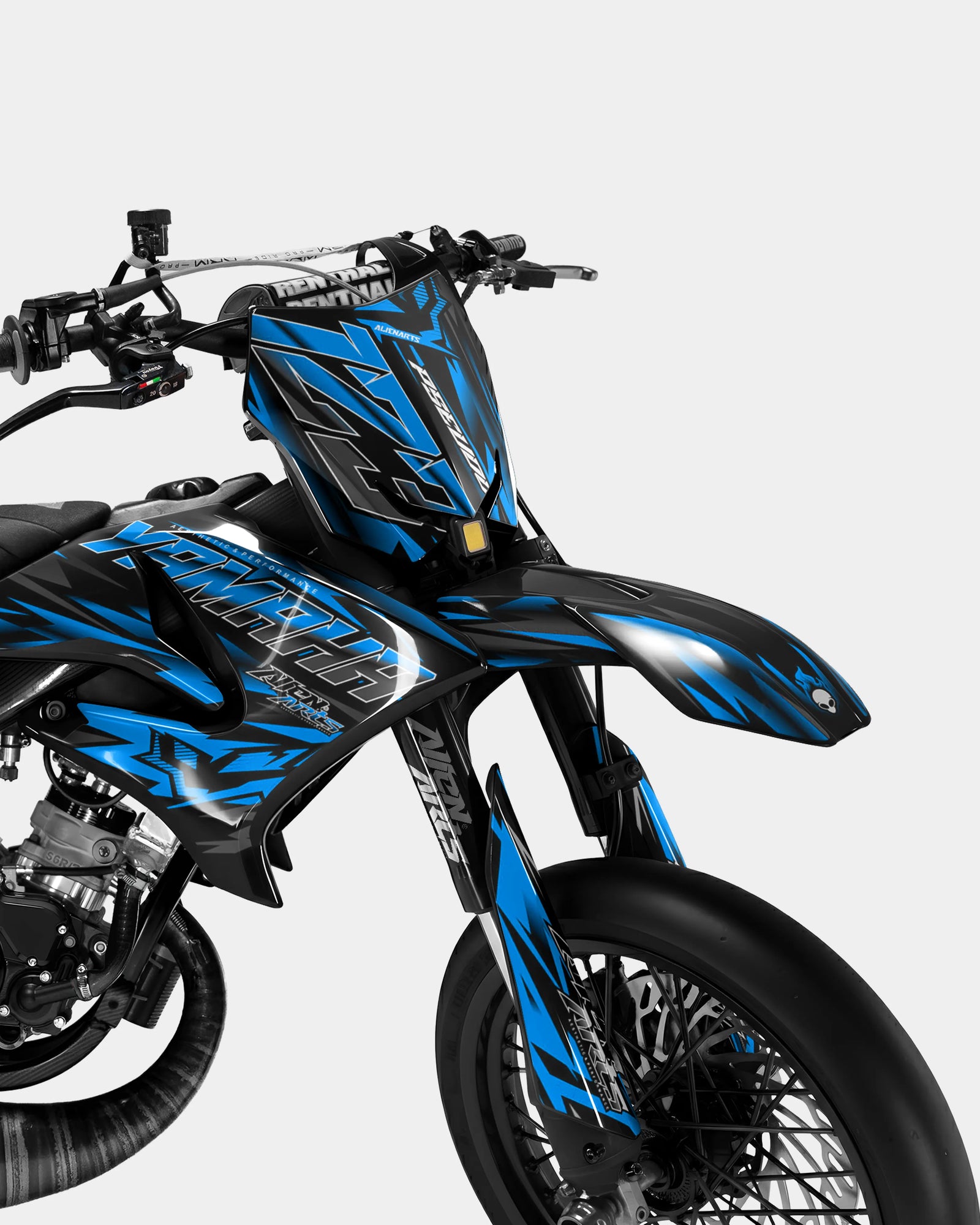 VITRA - Dekorationsset YAMAHA DT 50cc - Blau