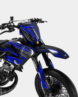 VITRA - Kit deco YAMAHA DT 50cc - Bleu foncé — vue 2