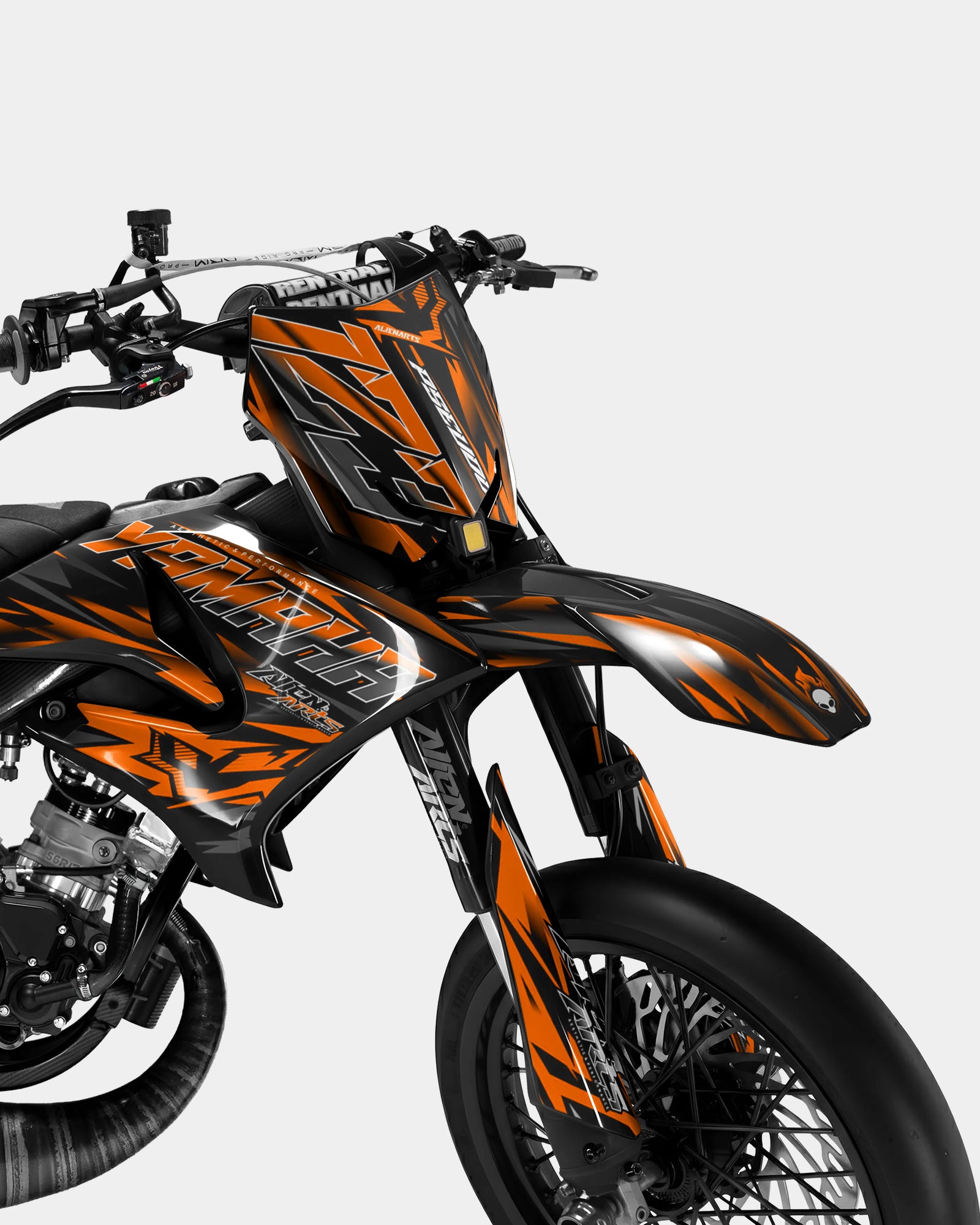 VITRA - YAMAHA DT 50cc Decal Kit - Orange