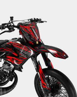 VITRA - Kit deco YAMAHA DT 50cc - Rouge — vue 2