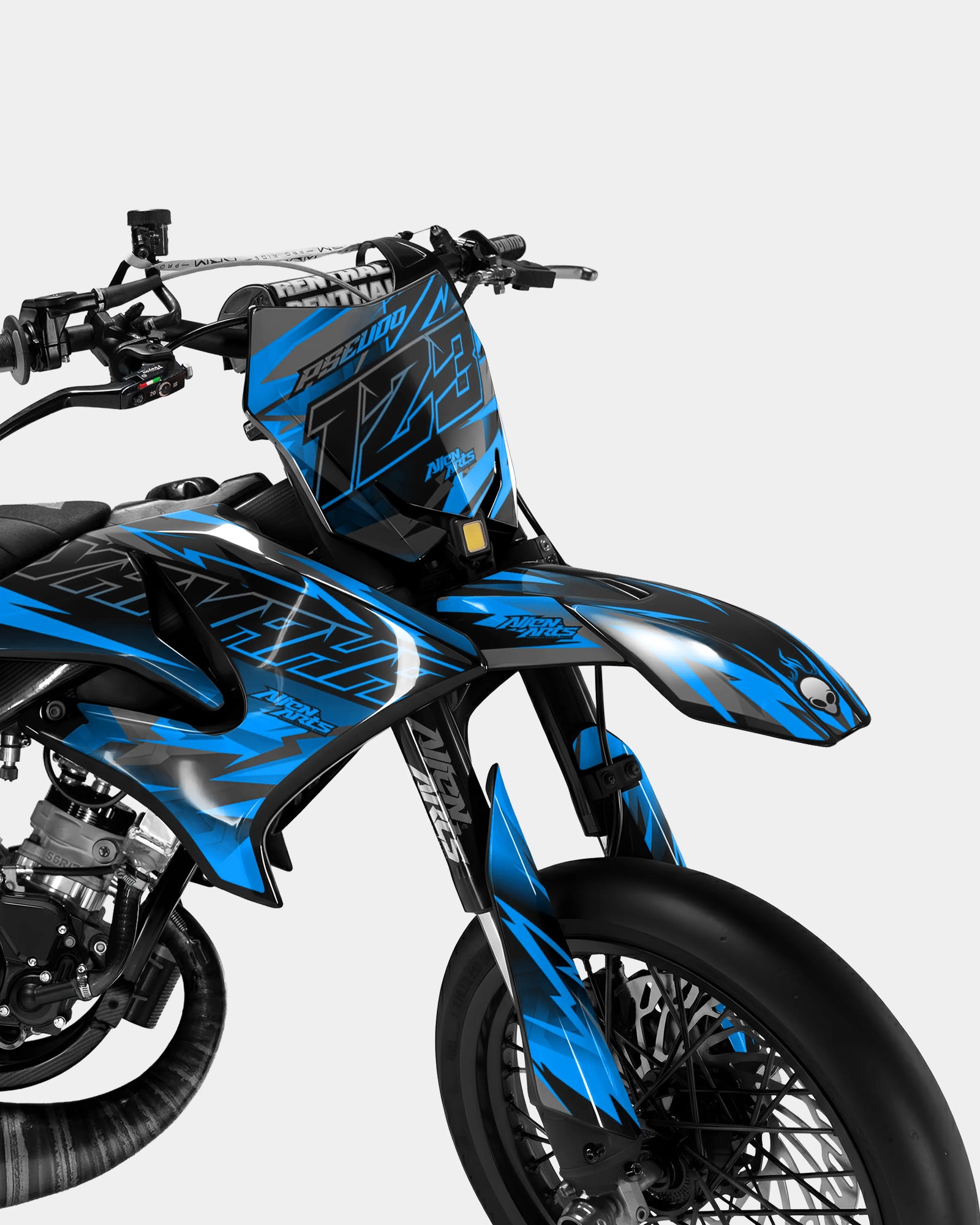ZÉPHYR - YAMAHA DT 50cc Decal Kit - Blue