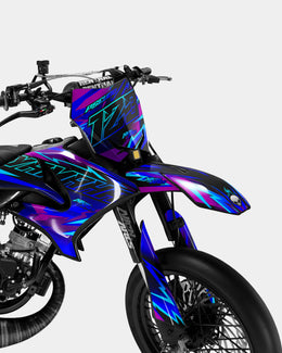 ZÉPHYR - Kit deco YAMAHA DT 50cc - Bleu Rose — vue 2