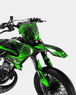 ZÉPHYR - Kit deco YAMAHA DT 50cc - Vert — vue 2