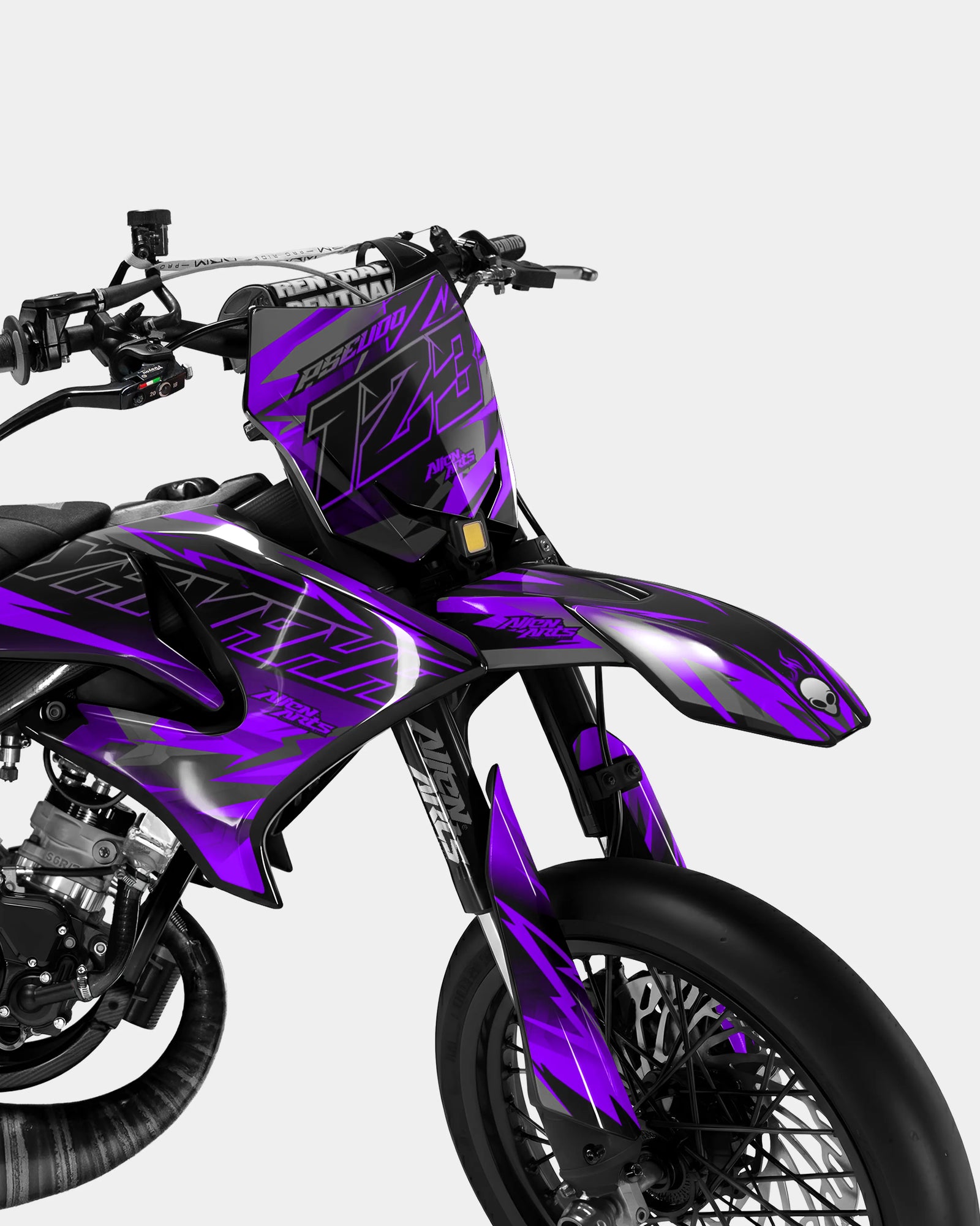 ZÉPHYR - YAMAHA DT 50cc Decal Kit - Purple