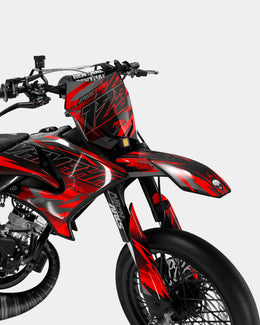 ZÉPHYR - Kit deco YAMAHA DT 50cc - Rouge — vue 2