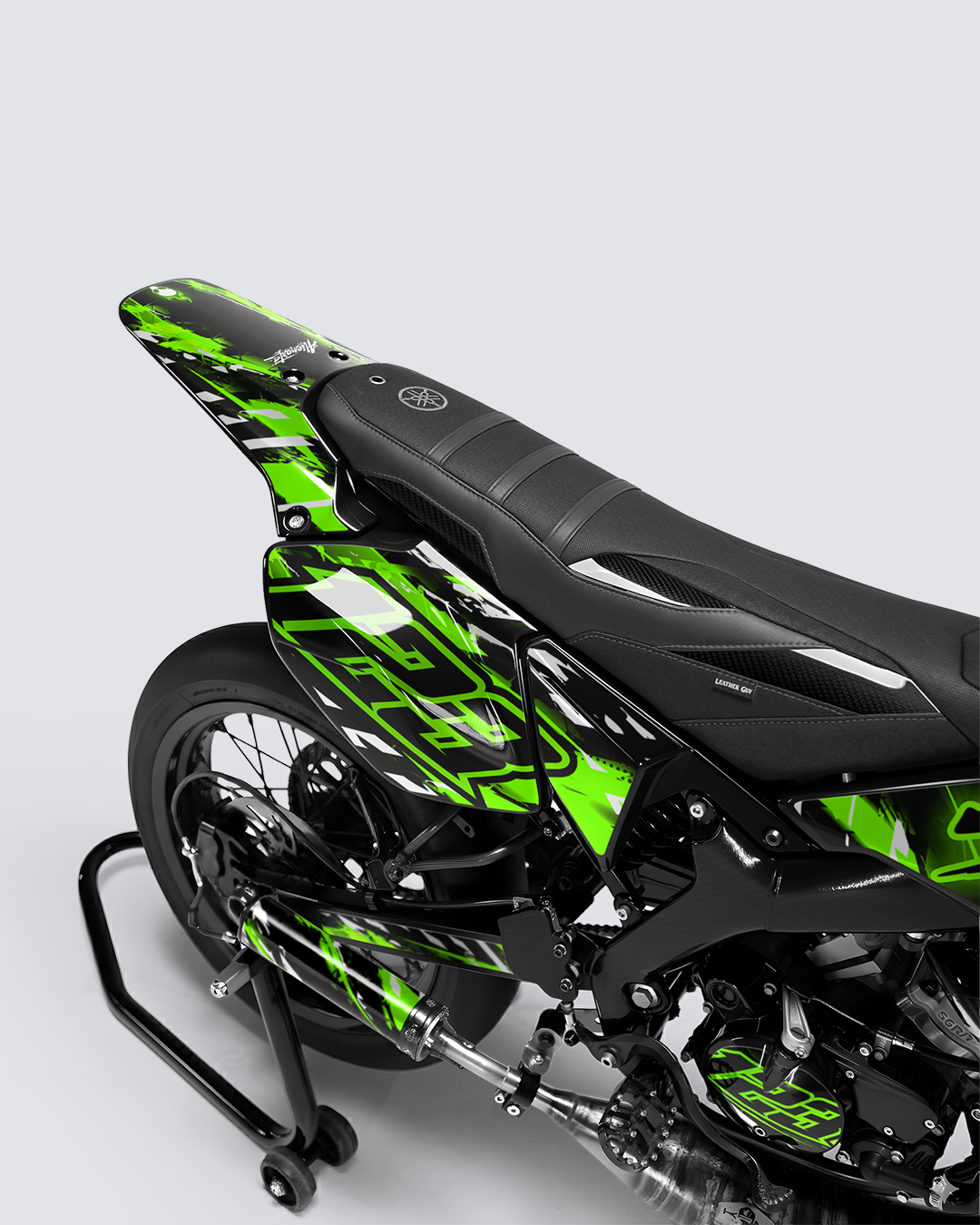 ROGUE - Kit deco YAMAHA DT 50cc - Vert — vue de dos