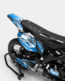 AUROPE - Kit deco YAMAHA DT 50cc - Bleu