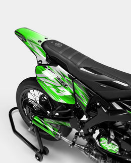 AUROPE - Kit deco YAMAHA DT 50cc - Vert — vue 3