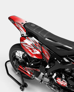 AUROPE - Kit deco YAMAHA DT 50cc - Rouge — vue 3