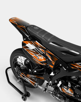 CIEL - Kit deco YAMAHA DT 50cc - Orange — vue 3