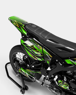 ECLAT - Kit deco YAMAHA DT 50cc - Vert — vue 3