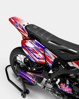 FABLE - Kit deco YAMAHA DT 50cc - Rouge Bleu — vue 3