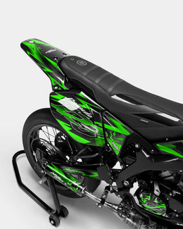 LISSE - Kit deco YAMAHA DT 50cc - Vert — vue 3
