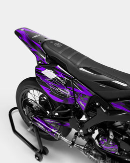 LISSE - Kit deco YAMAHA DT 50cc - Violet — vue 3