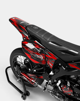 LISSE - Kit deco YAMAHA DT 50cc - Rouge — vue 3
