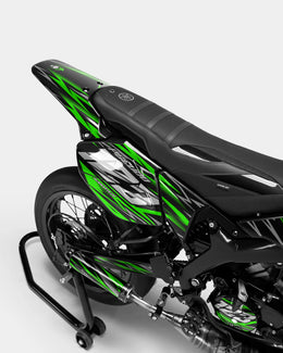 LUEUR - Kit deco YAMAHA DT 50cc - Vert — vue 3