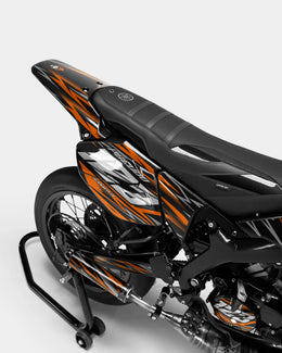LUEUR - Kit deco YAMAHA DT 50cc - Orange — vue 3