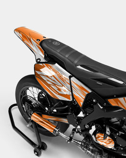 LUNIOR - Kit deco YAMAHA DT 50cc - Orange — vue 3