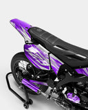 LUNIOR - YAMAHA DT 50cc Decal Kit - Purple