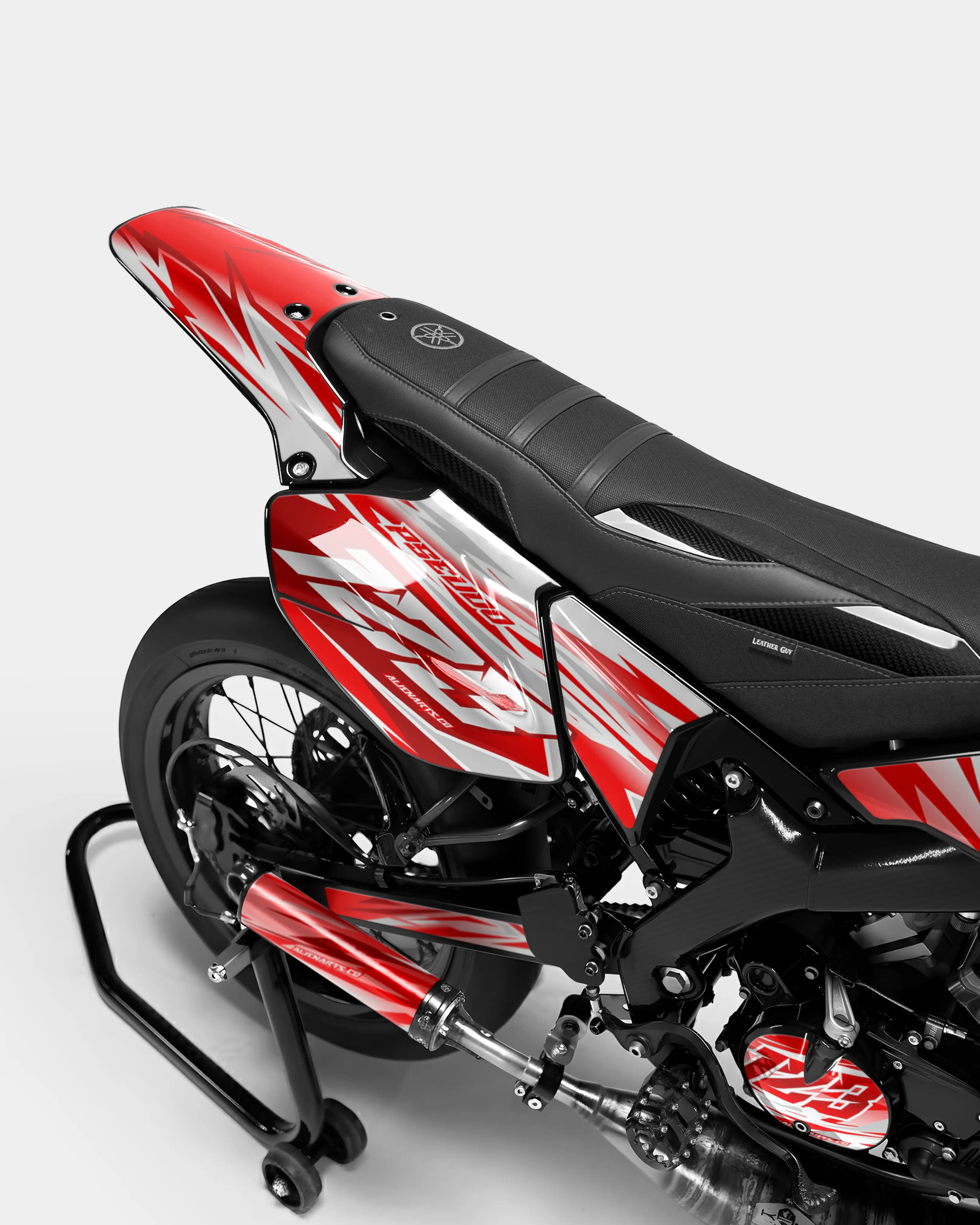 LUNIOR - Dekorationsset YAMAHA DT 50cc - Rot